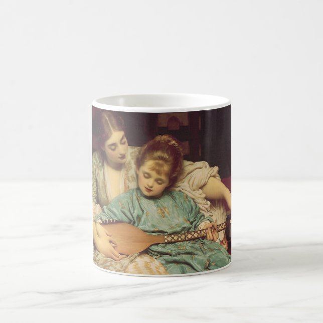 Caneca De Café Lição de Música por Lord Frederic Leighton (Centro)