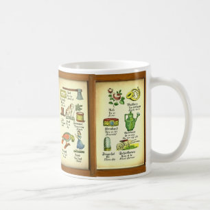 Caneca De Café Lições de língua inglesa alemão-francês antig