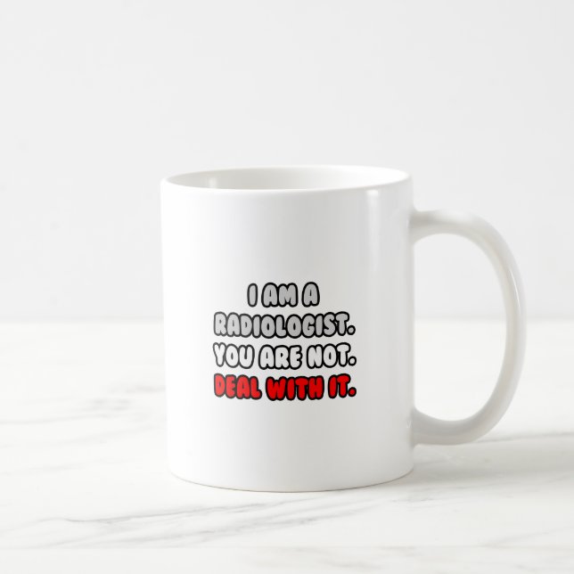 Caneca De Café Lidar Com Isso... Radiologista Engraçado (Direita)