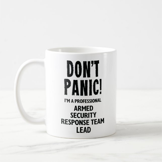 Caneca De Café Líder da Equipe de Resposta de Segurança Armada (Esquerda)