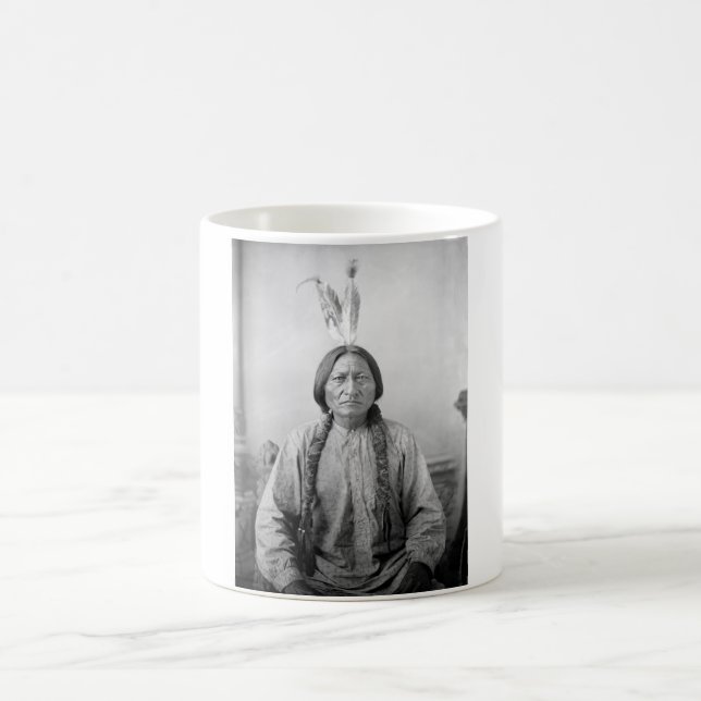 Caneca De Café Líder da Lakota Sentando o Bull Índio Nativo Ameri (Centro)