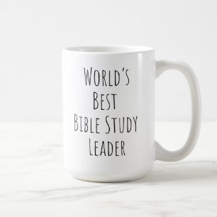Caneca De Café Líder de Estudo de Melhor Bíblia do Mundo