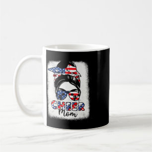 Caneca De Café Líder de torcida 4 de julho Cheer Mom Bandeira Ame