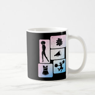 Caneca De Café Líder de torcida engraçada aplaudindo entusiasta a
