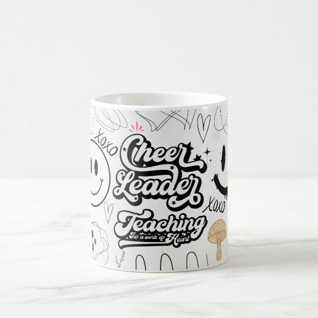 Caneca De Café líder de torcida ensinando xoxo (Centro)