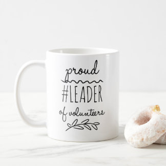 Caneca De Café líder orgulhoso de voluntários