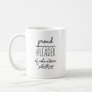 Caneca De Café líder orgulhoso de voluntários #lovols mug