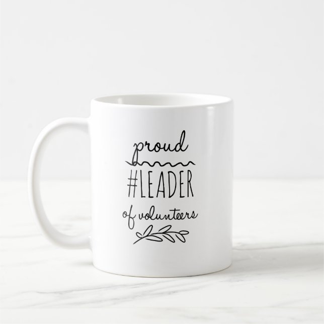 Caneca De Café líder orgulhoso de voluntários #lovols mug (Esquerda)