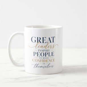 Caneca De Café Liderança Confiança Inspiração