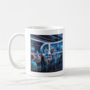 Caneca De Café Liderando o Futuro: Liderança Virtual