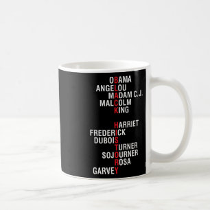 Caneca De Café Líderes do histórico negro Inspiracional