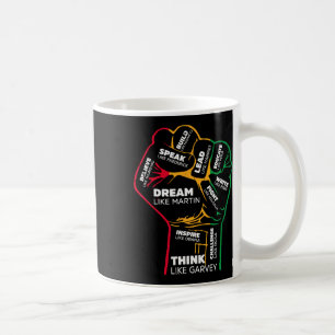 Caneca De Café Líderes Negros Inspiradores Punho Poderoso Mão Mês