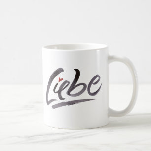Caneca De Café Liebe Love Hertz Schoneschrift Brussel Lettering
