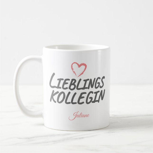 Caneca De Café Lieblingskollegin | Geschenk für Kollegin (Esquerda)