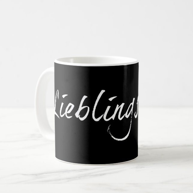 Caneca De Café Lieblingsmama - branco 00001 (Frente Esquerda)