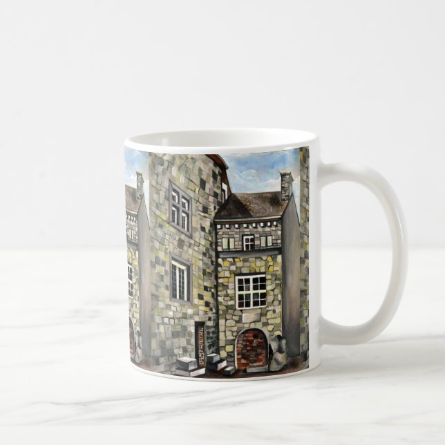 Caneca De Café Liege, Um Castelo De Pedra De Sonho Surreal (Direita)
