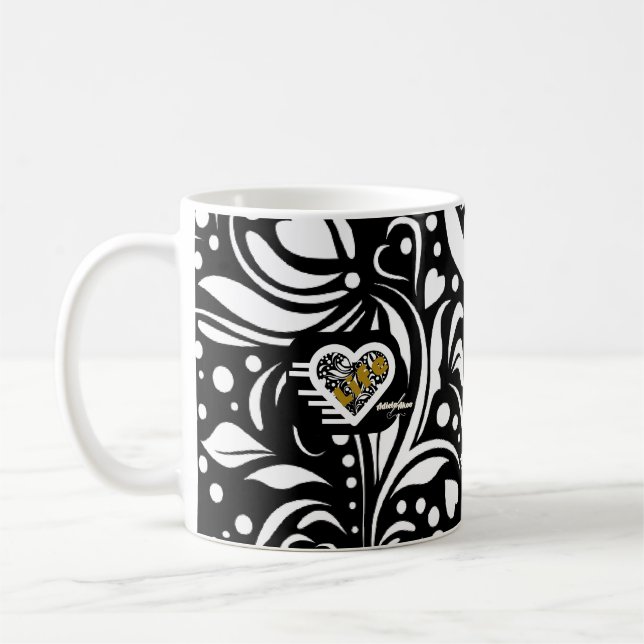 Caneca De Café Life Cote Black Mug, poeta Adiela Akoo (Esquerda)