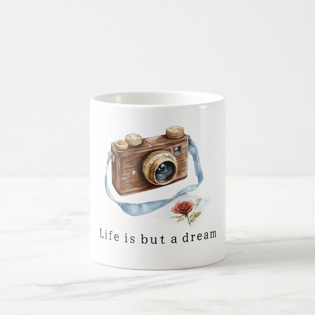 Caneca De Café Life is A Dream Camera Photo (Centro)