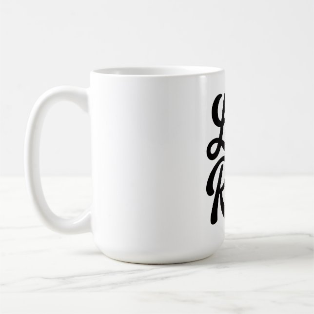 Caneca De Café Life is a Race Custom-Cut Vinyl Motivational  (Esquerda)