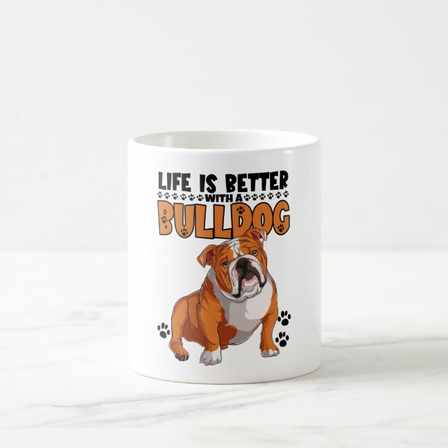 Caneca De Café Life Is Better With A Bulldog (Centro)