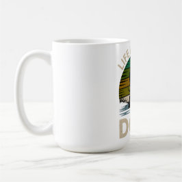 Caneca De Café Life Is Better With Dogs Retro Sunset T-Shirt