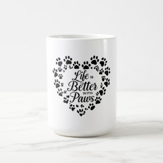 Caneca De Café Life Is Better with Paws Mug