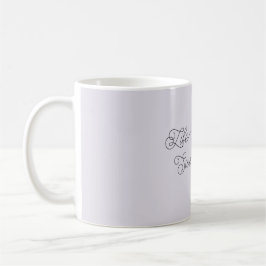 Caneca De Café Life is Sweet Lavender Bow Happy Lamb