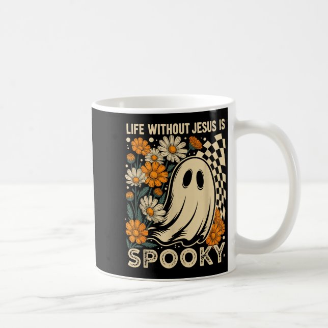 Caneca De Café Life Without Jesus Is Soky Floral Christian Hallow (Direita)