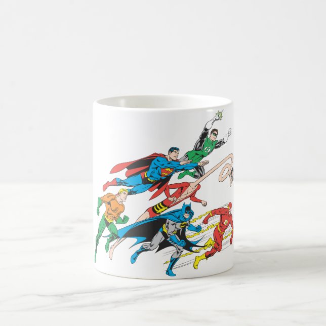 Caneca De Café Liga da Justiça da América Grupo 5 (Centro)