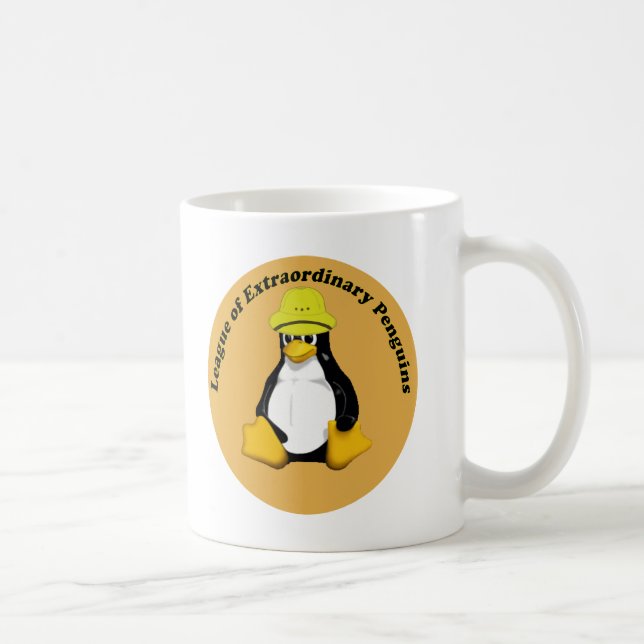 Caneca De Café Liga dos Pinguins Extraordinários (Direita)