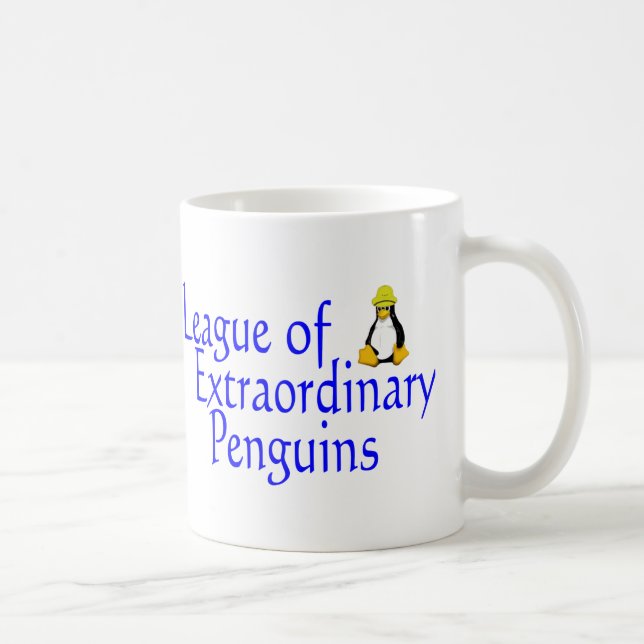 Caneca De Café Liga dos Pinguins Extraordinários 4 (Direita)