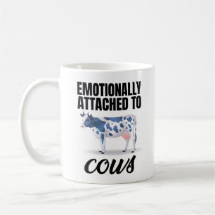 Caneca De Café Ligado Emocionalmente Às Vacas