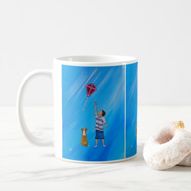 Caneca De Café Lighter than Air Painting by Alfred Fox  (Com Donut)