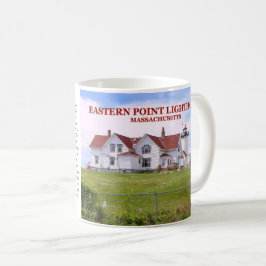 Caneca De Café Lighthouse de East Point, Massachusetts Mug