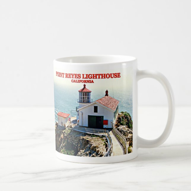 Caneca De Café Lighthouse de Point Reyes, Califórnia Mug (Direita)