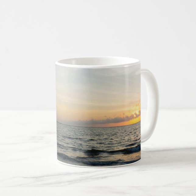 Caneca De Café Lighthouse Sunrise Coffee Mug (Frente Esquerda)