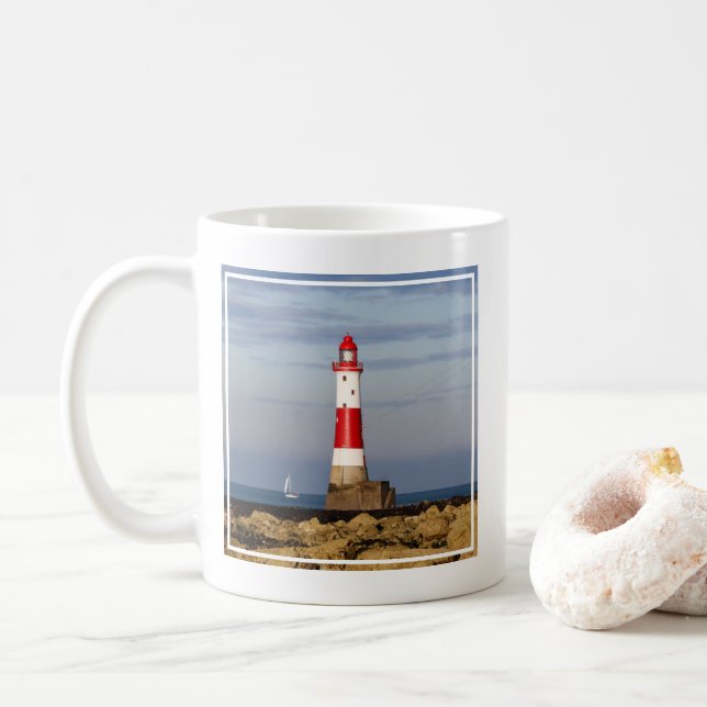 Caneca De Café Lighthouses | Beachy Head Lighthouse England (Com Donut)