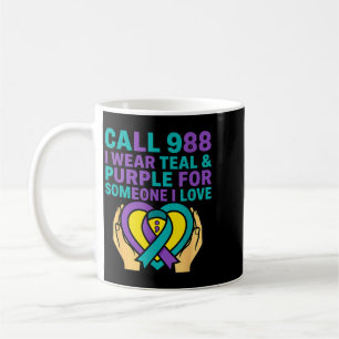 Caneca De Café Ligue 988 Eu Uso Verde Azul Claro E Roxo Por Algué