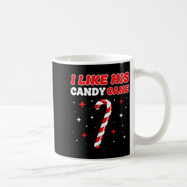 Caneca De Café Like His Candy Cane Her Peppermint Candies Christm (Direita)