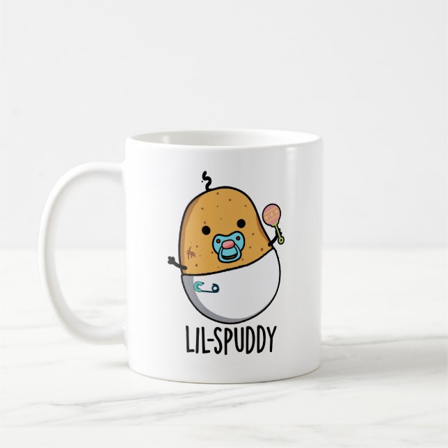 Caneca De Café Lil-Spuddy Funny Potato Pun (Esquerda)
