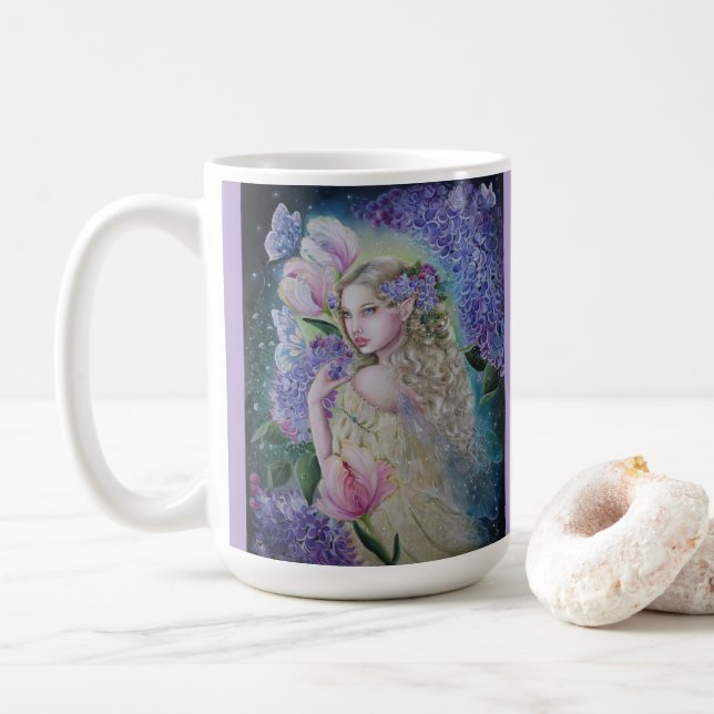 Caneca De Café Lilac fairy mug (Com Donut)