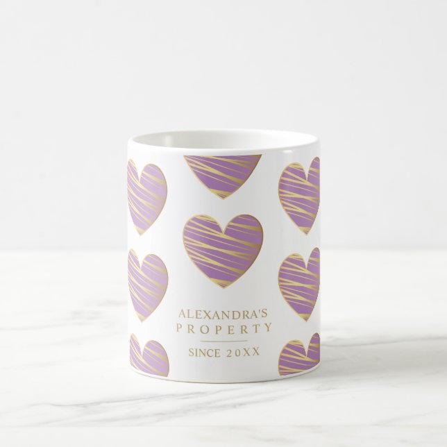 Caneca De Café Lilac Heart Best Friends All Occasion  (Centro)