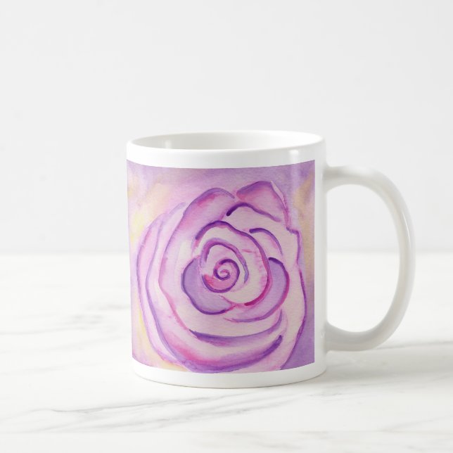 Caneca De Café Lilac Rosa Mug Grande Roxo (Direita)