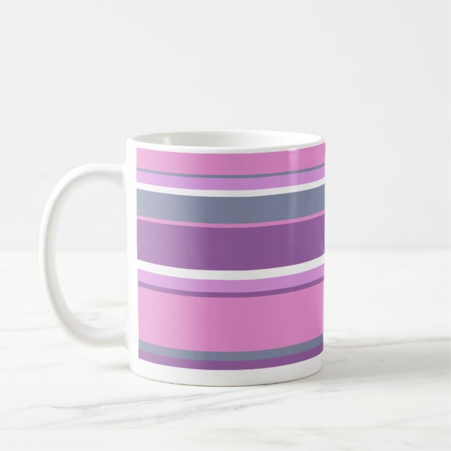 Caneca De Café Lilac stripes (Esquerda)