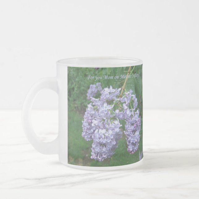 Caneca De Café Lilases para Dia de as mães (Esquerda)