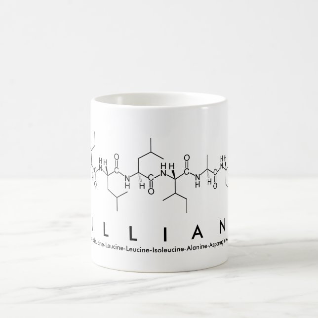 Caneca De Café Lilliana peptide name mug (Centro)