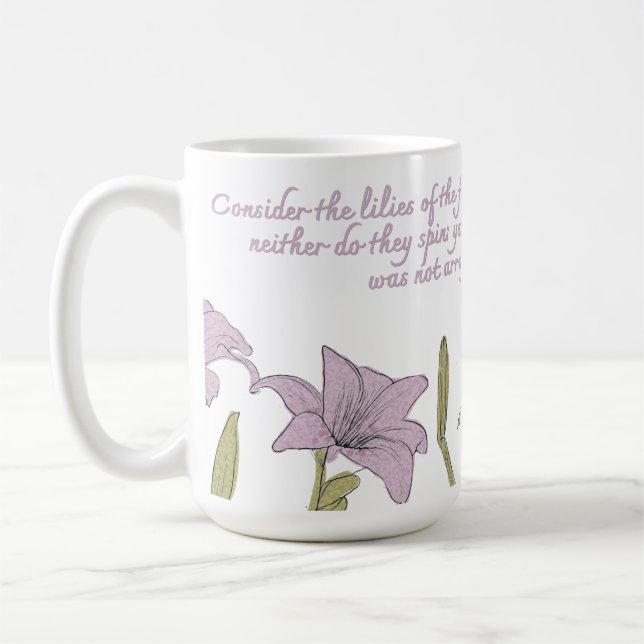 Caneca De Café Lily do Campo (Esquerda)