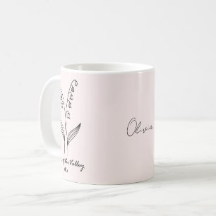 Caneca De Café Lily Personalizada da Mug de Nome Personalizado do