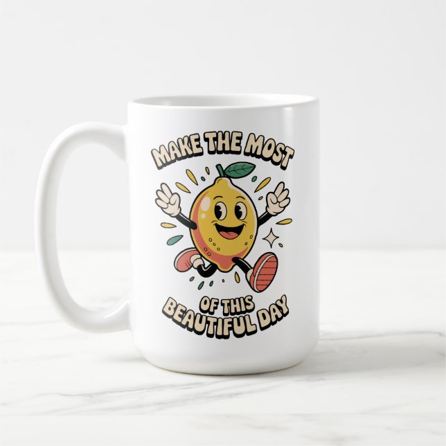 Caneca de Café Limão - Aproveite ao Máximo (Esquerda)