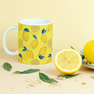 Caneca De Café Limão de Citros Fresco